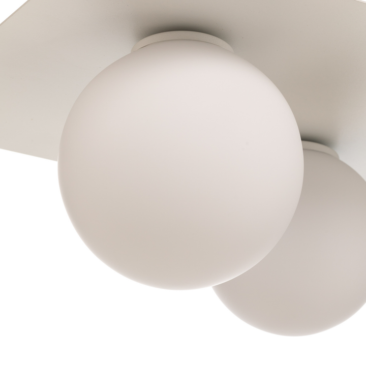 Sigma Deckenleuchte Lampe Licht Firn Eckig Dreiflammig Weiß G9 Ip20 Deckenlampe B-Ware - 5907554417870