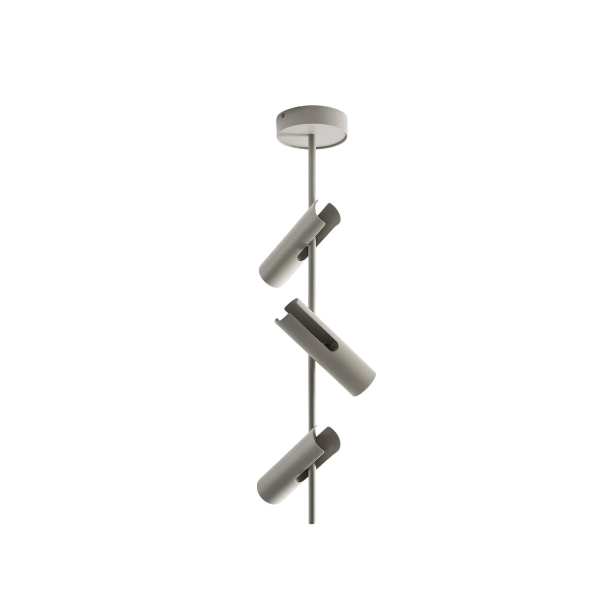 SIGMA Deckenspot Leda 3 Strahler Lampe taupe Stahl GU10 3-flammig Höhe 76 cm - 5902846810605