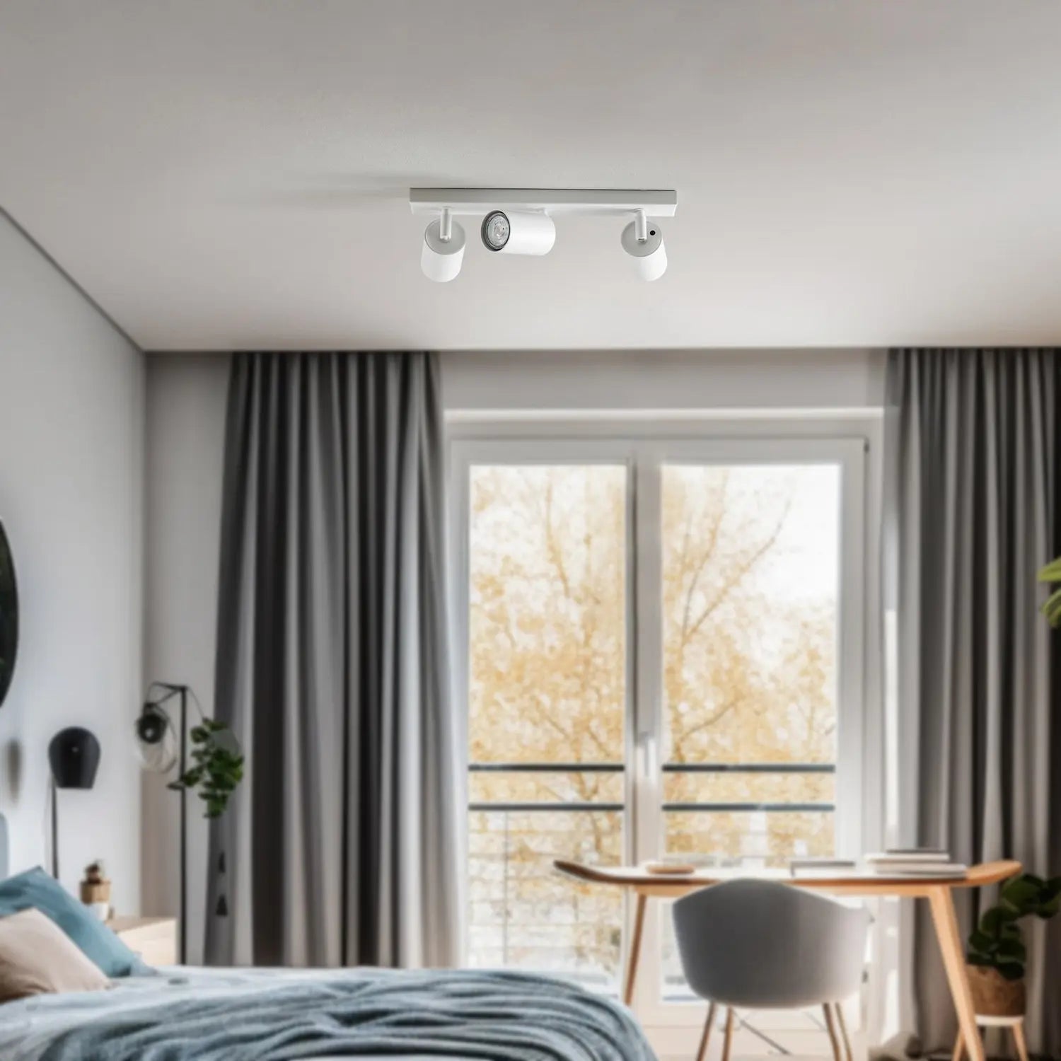 B-Ware Sigma Zoom Deckenstrahler Deckenleuchte Weiß Stahl Dreiflammig Lampenfassung - 5907554416644