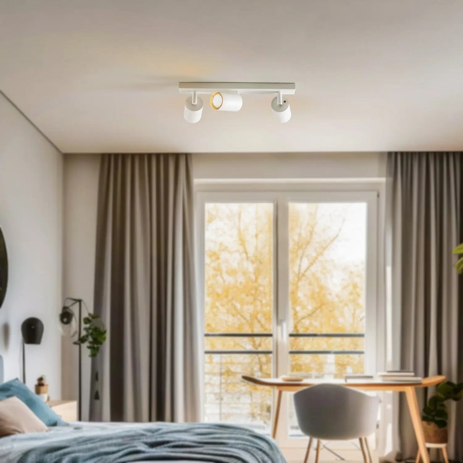 B-Ware Sigma Zoom Deckenstrahler Deckenleuchte Weiß Stahl Dreiflammig Lampenfassung - 5907554416644