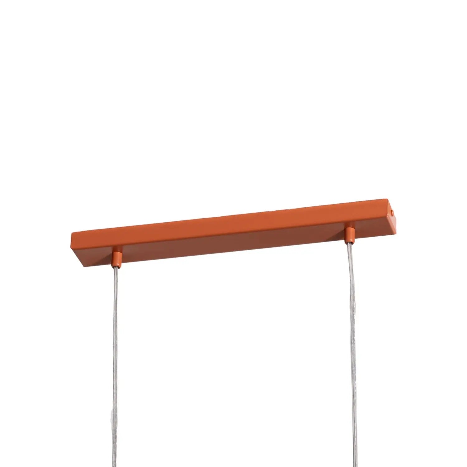 B-Ware Sigma Hängeleuchte Pendelleuchte Rif 2 Ziegelrot Linear Stahl 2 Flammig
