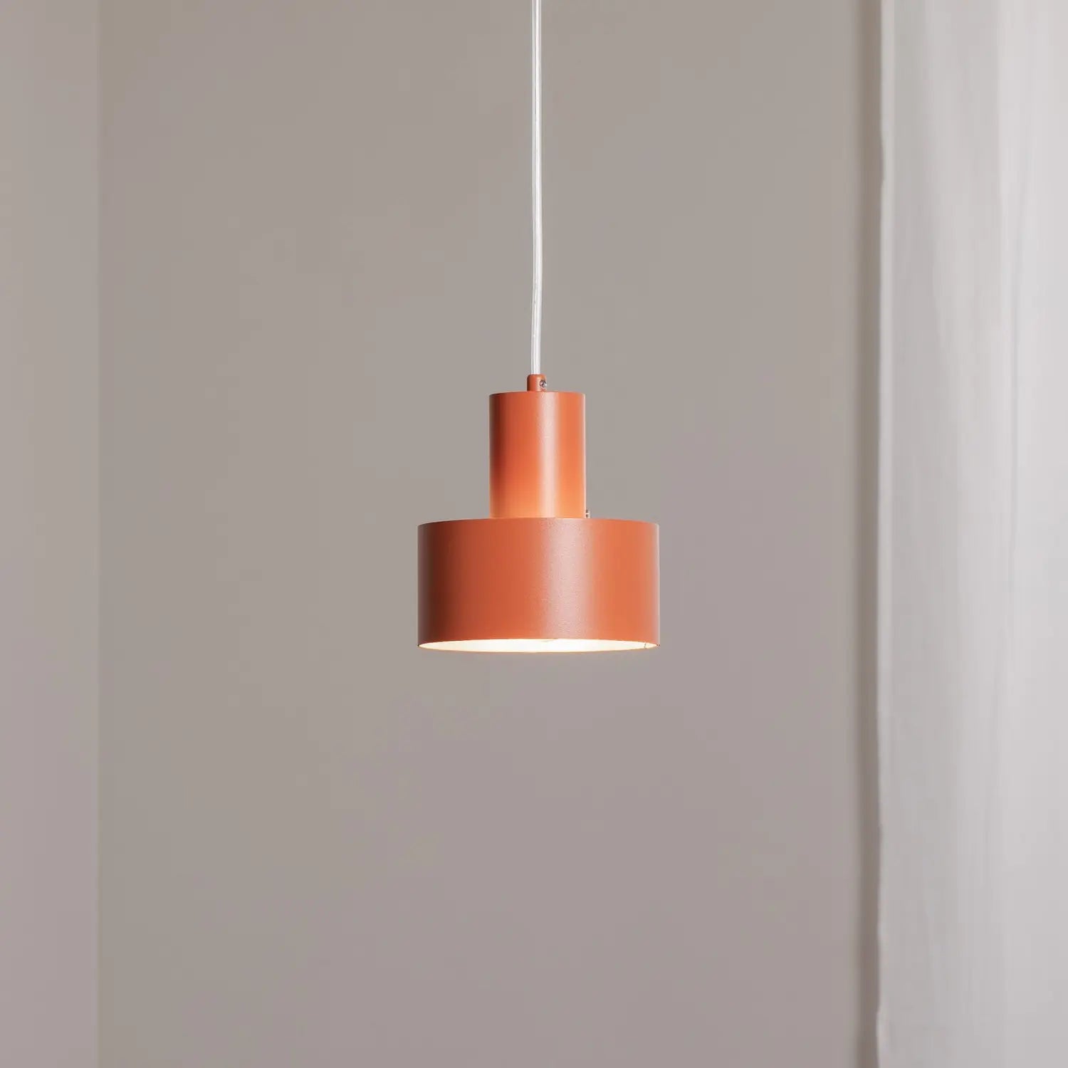 B-Ware Rif Hängeleuchte Pendelleuchte Hauptleuchte Ziegelrot 1 Flammig ø 15 Cm Stahl - 5902846810933