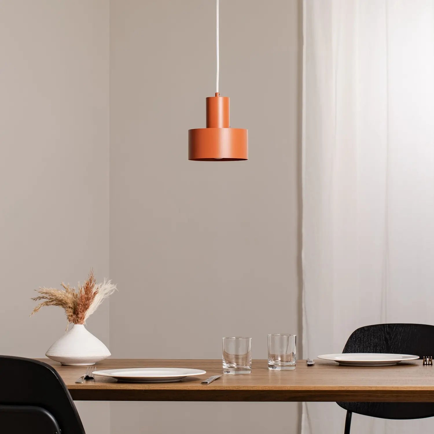 B-Ware Rif Hängeleuchte Pendelleuchte Hauptleuchte Ziegelrot 1 Flammig ø 15 Cm Stahl - 5902846810933