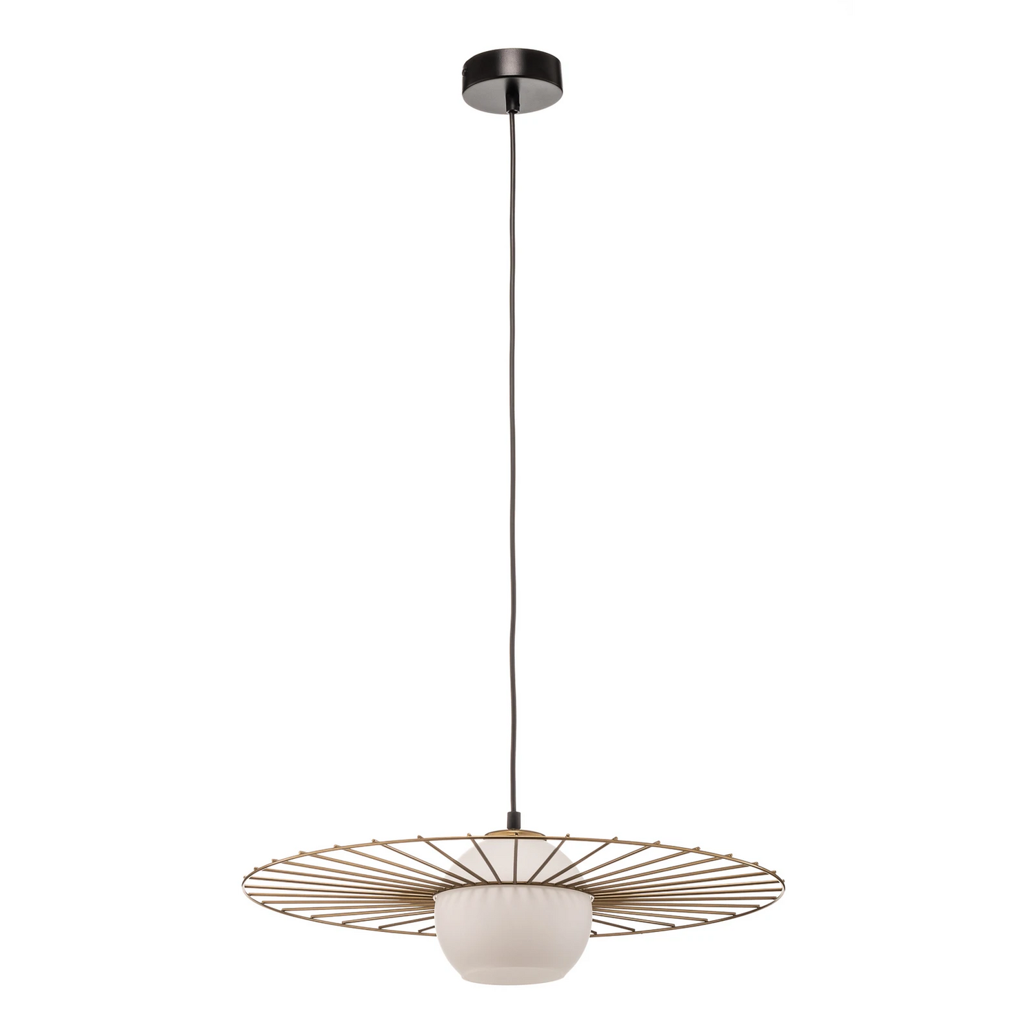 B-Ware Sigma Hängeleuchte Sol 1 Ein Glas Mit Goldenem Kranz Deckenlampe Lampe Leuchte - 5907554412905