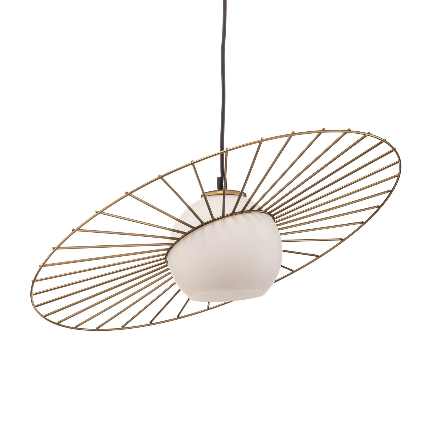B-Ware Sigma Hängeleuchte Sol 1 Ein Glas Mit Goldenem Kranz Deckenlampe Lampe Leuchte - 5907554412905