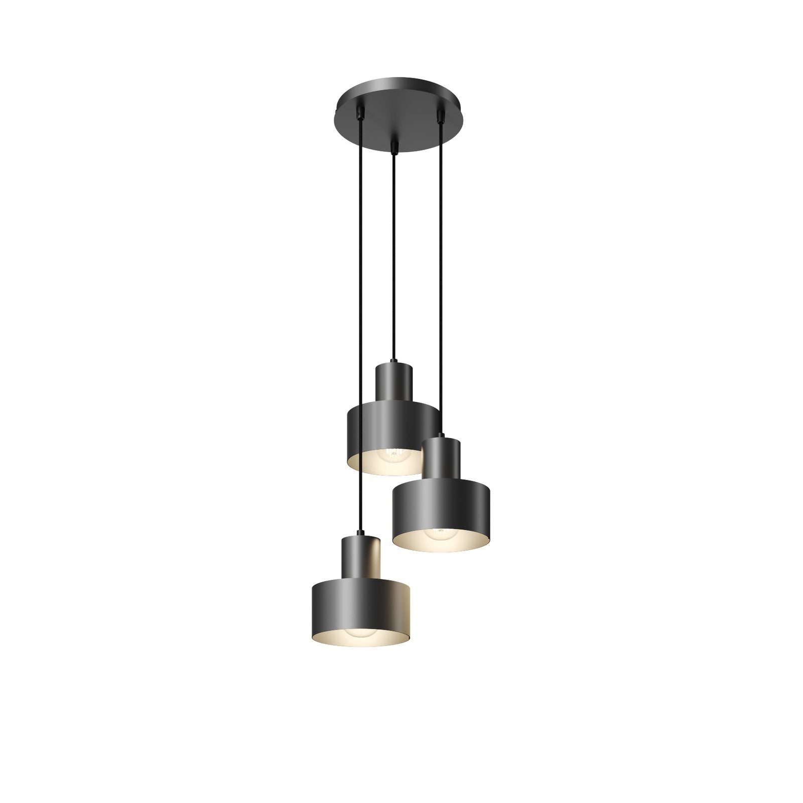 Sigma Lighting Hängeleuchte Rif Hängeleuchte Lampe LED Rondell dreiflammig E27 - 5902335264018