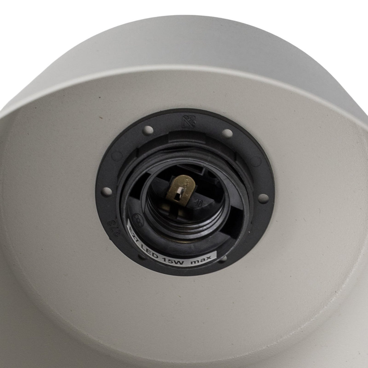 Wandleuchte Dunka taupe 1-flammig Stahl E27 17 cm Sigma dimmbar IP20 - 5902846810476