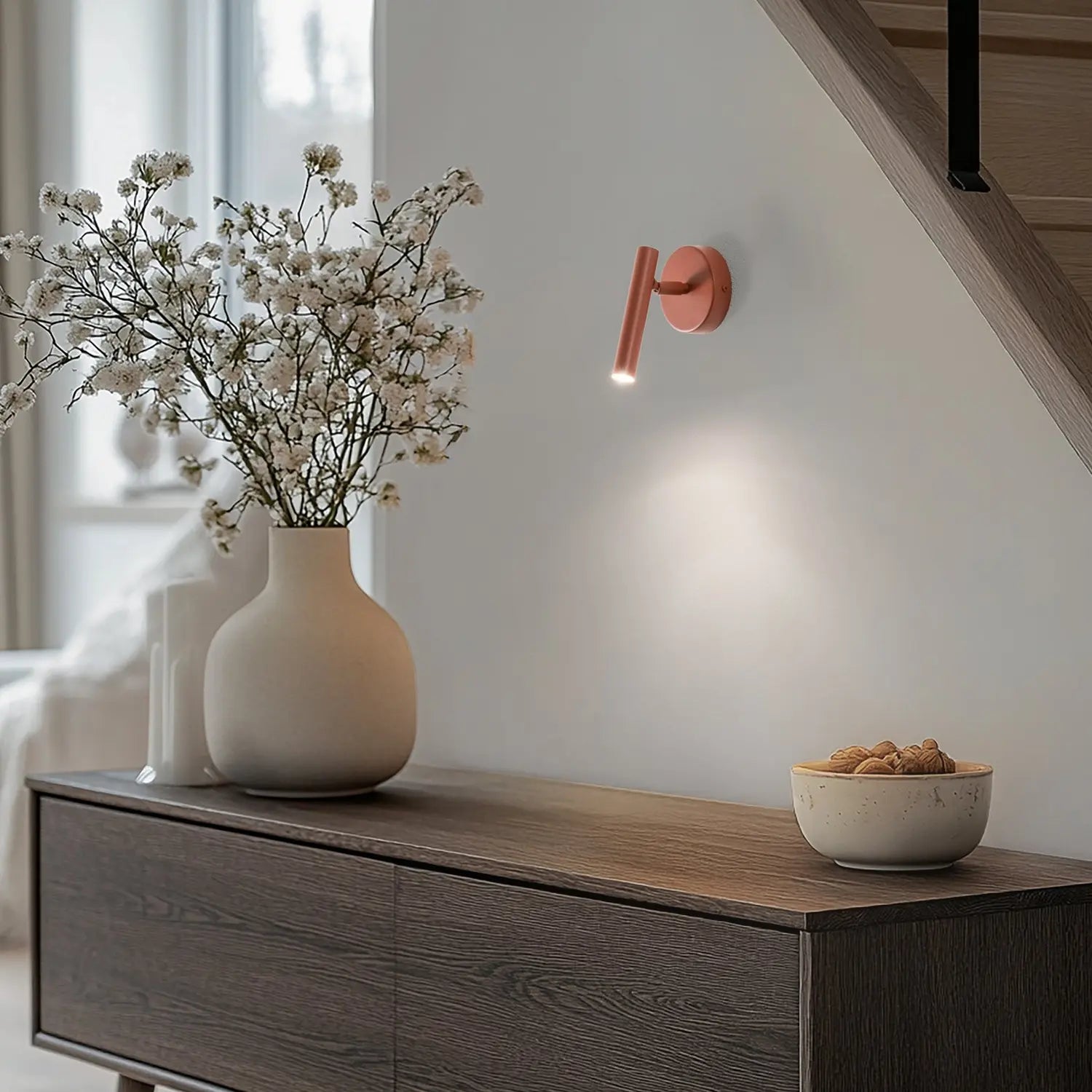 B-Ware Sigma Wandleuchte Lampe Beleuchtung Ziegelrot Stahl 1 Flammig Höhe 15 Cm - 5902846811558