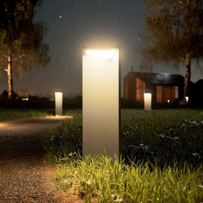 Sigor Led Akku Solarleuchte Nusolar Außenlampe Wegeleuchte Anthrazit Höhe 50cm  B-Ware - 4028085450288