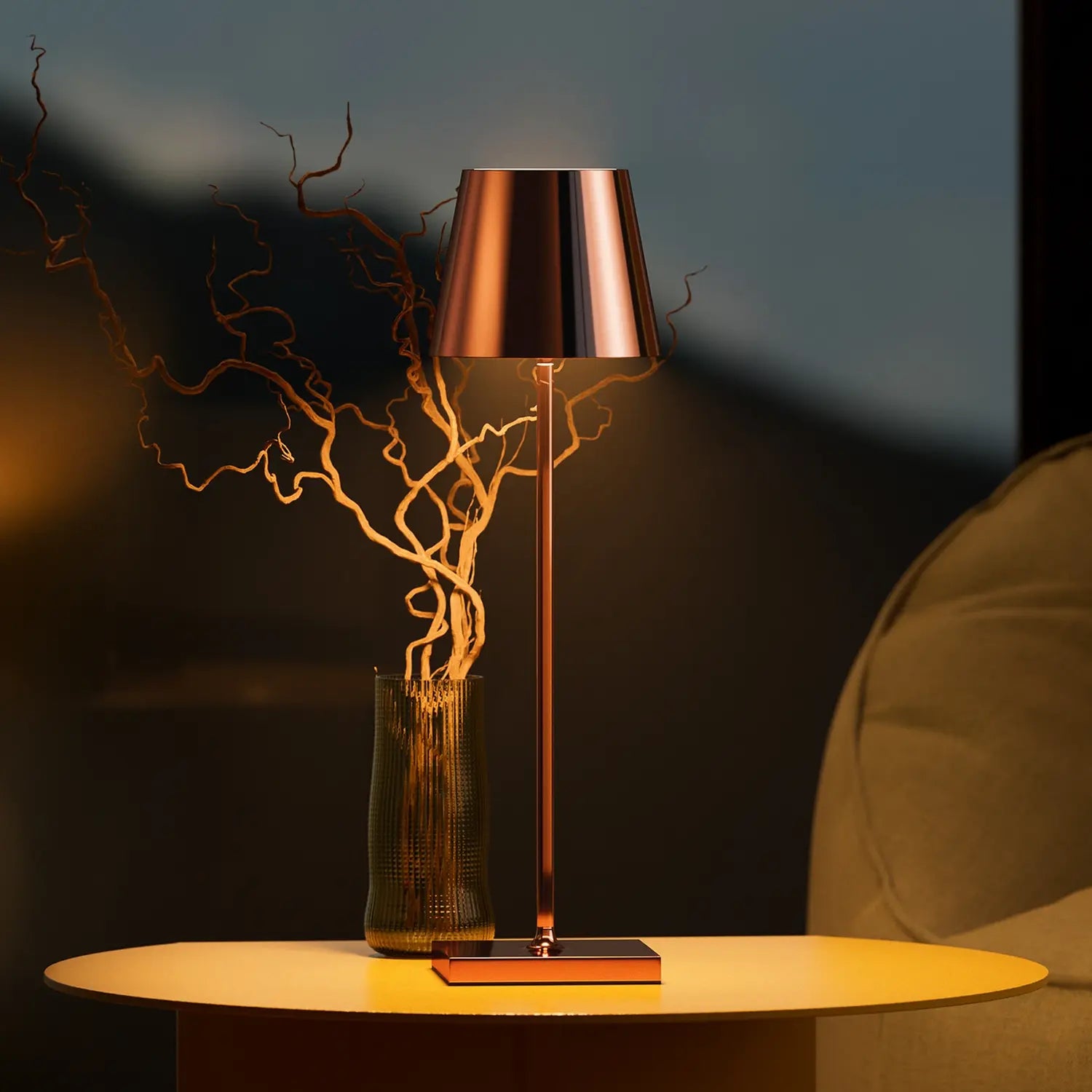 B-Ware Sigor Tischlampe Akkuleuchte Led Akku Nuindie Kupfer Usb C Dimmbar Ip54 Leuchte - 4028085454644