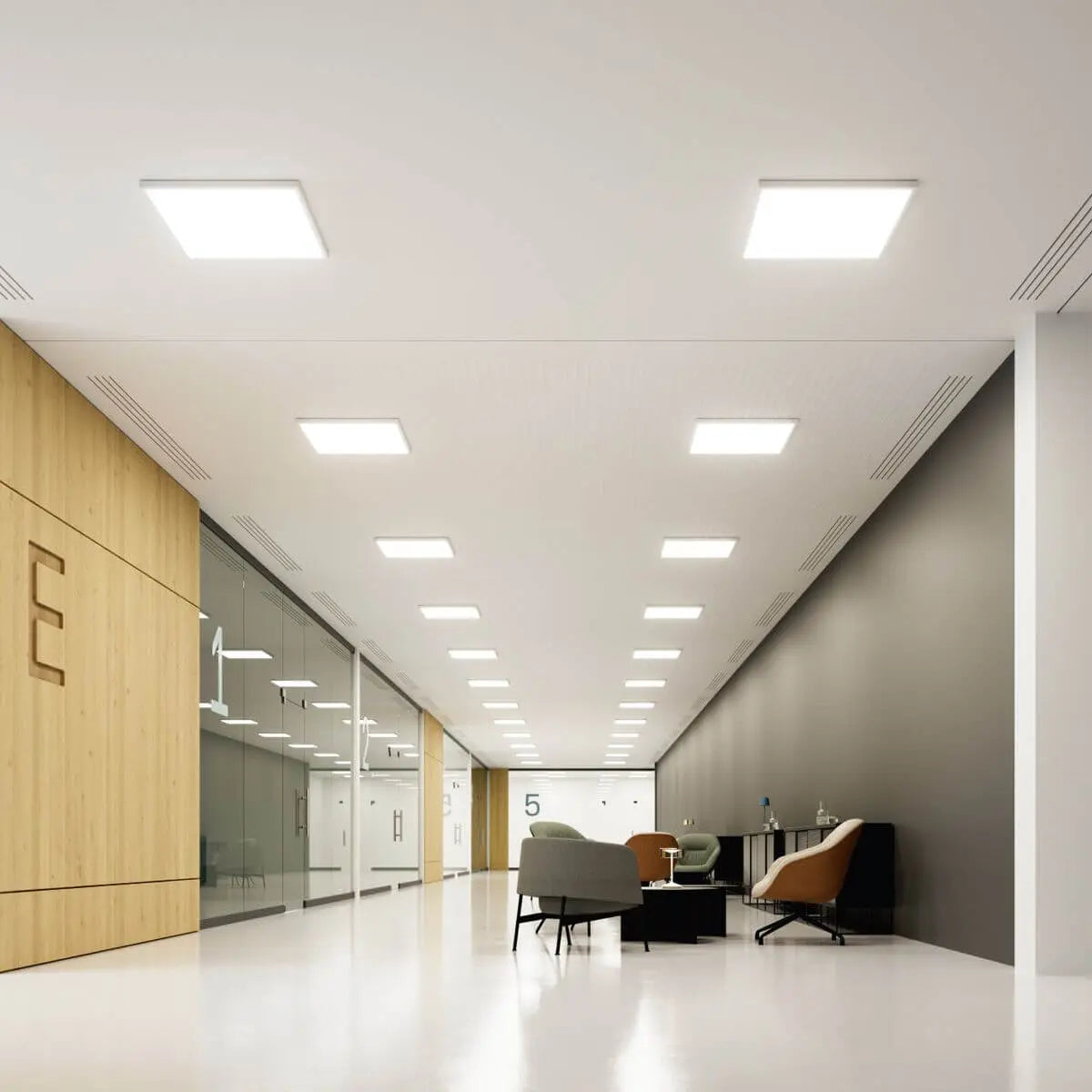B-Ware Sigor Leuchtpanel Led Panel Aufbau Fled Weiss 620x620 Mm 36 W 3000 K Ip20 115 Grad - 4028085404205