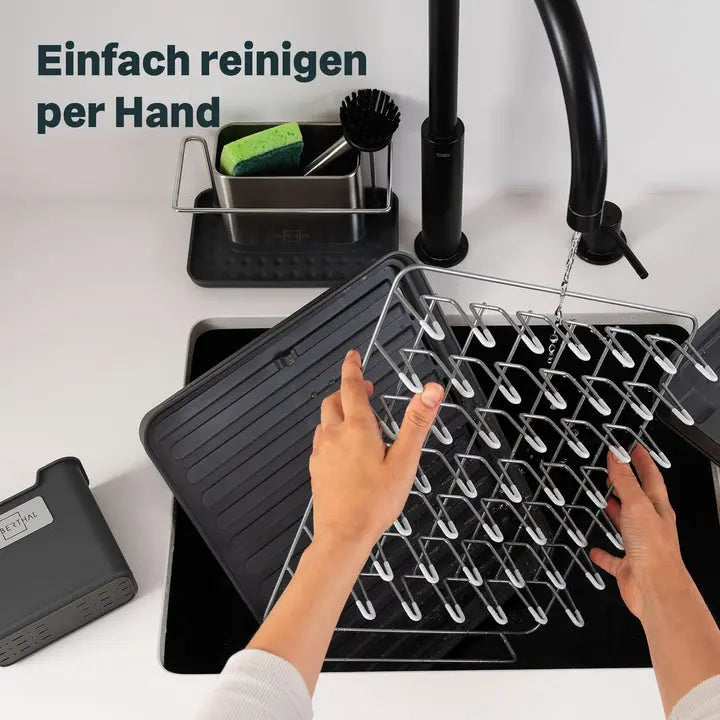 B-Ware Silberthal Abtropfgestell Geschirrständer Abtropfkorb Ausziehbar Rechteckig - 4260470467062