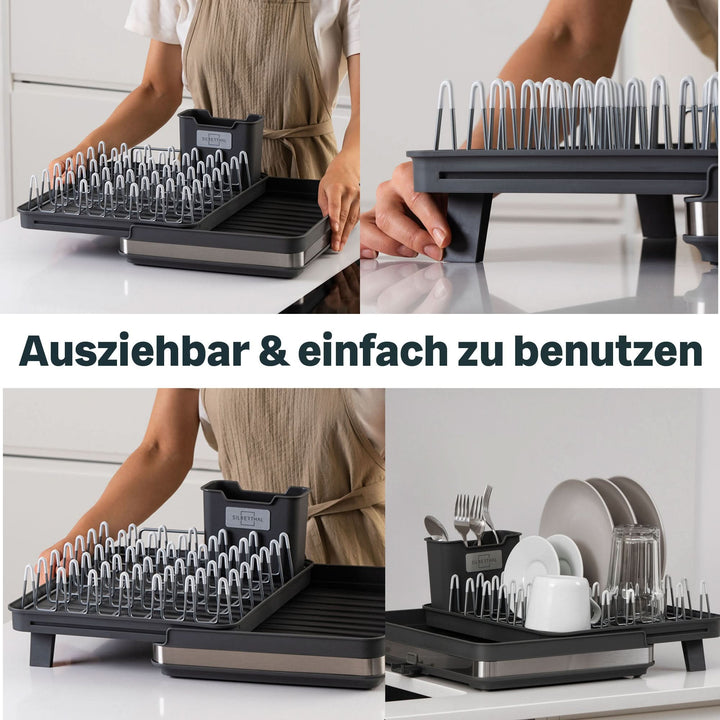 Silberthal Abtropfgestell Geschirrständer Abtropfkorb Ausziehbar Rechteckig535 - 4260470467062