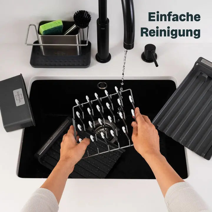 B-Ware Silberthal Abtropfgestell Geschirrständer Rostfrei Ausziehbar Rechteckig71 - 4260470467093