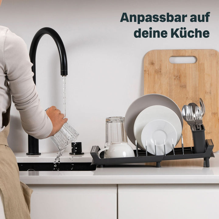 Silberthal Abtropfgestell Geschirrständer rostfrei ausziehbar rechteckig71 - 4260470467093