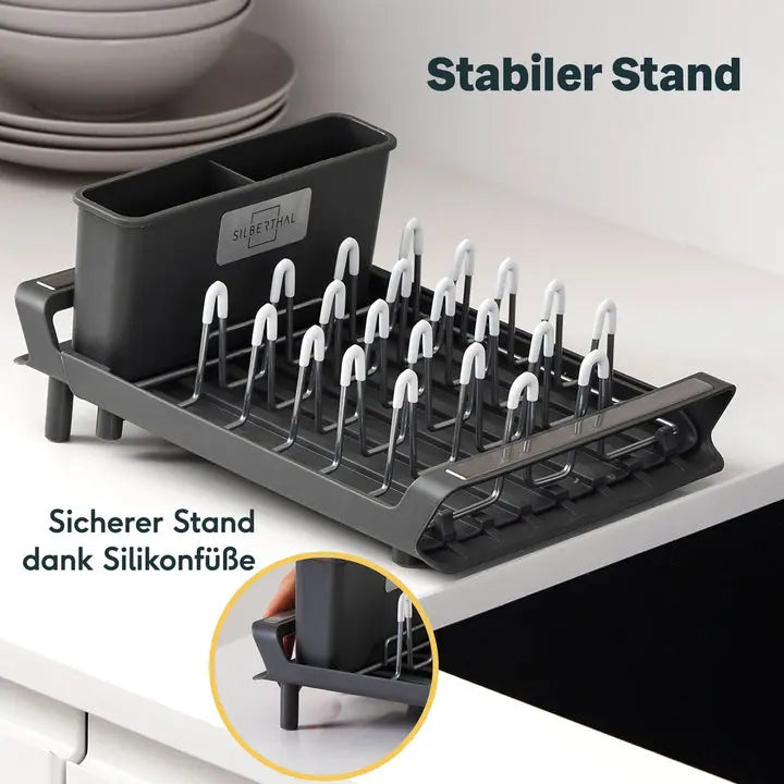 B-Ware Silberthal Abtropfgestell Geschirrständer Rostfrei Ausziehbar Rechteckig71 - 4260470467093