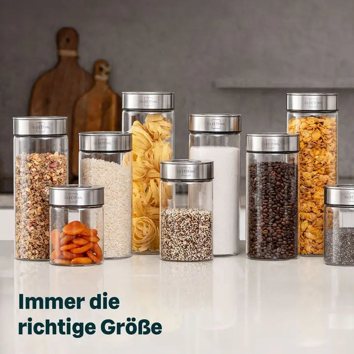 B-Ware Silberthal Vorratsglas Aufbewahrungsglas Borosilikatglas 700ml 2 Stück - 4260470466140