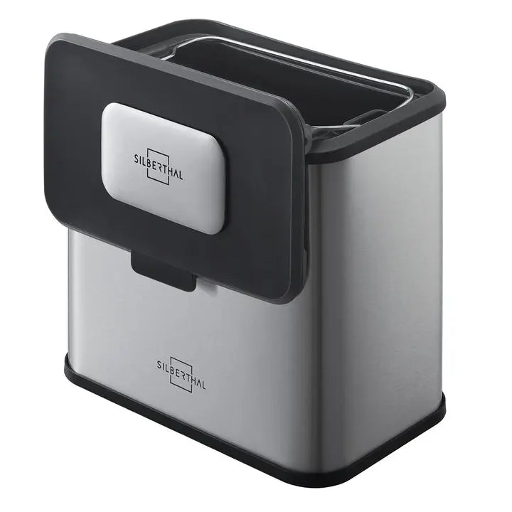 B-Ware Silberthal Biomülleimer Abfalleimer Edelstahl Aktivkohlefilter 4 L Kunststoff117 - 4260470467079