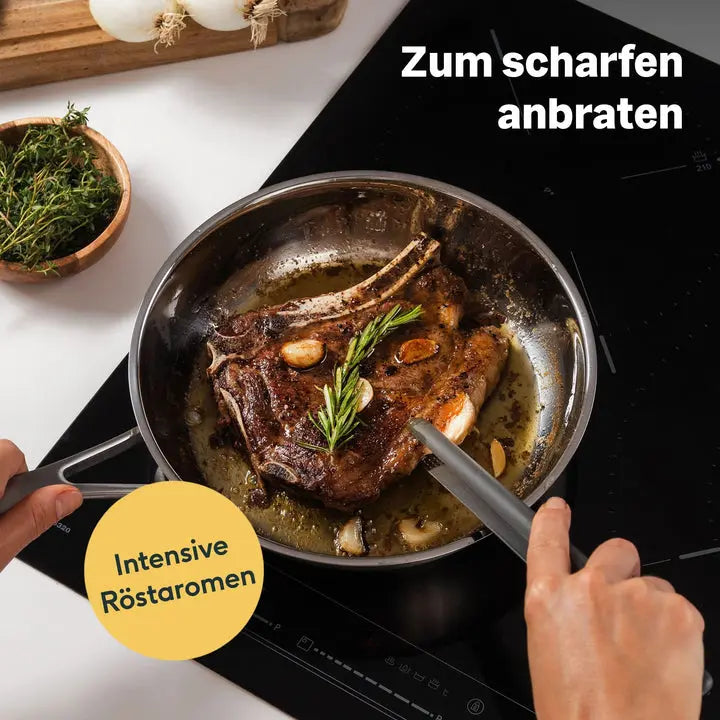 B-Ware Silberthal Bratpfanne Pfanne Edelstahlpfanne Unbeschichtet Edelstahl 20 Cm - 4260470467208