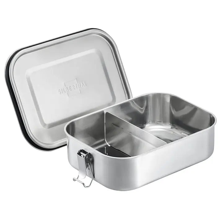 B-Ware Silberthal Brotdose Lunchbox Edelstahl Trennwand Silikondichtung Auslaufsicher - 4260470464153