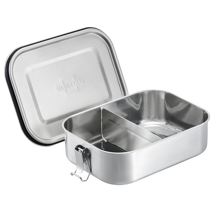 SILBERTHAL Brotdose Lunchbox Edelstahl Trennwand Silikondichtung auslaufsicher - 4260470464153
