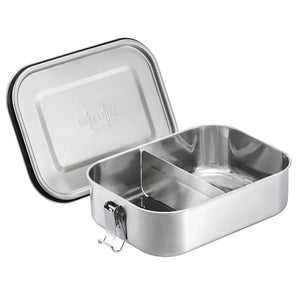 B-Ware SILBERTHAL Brotdose Lunchbox Edelstahl Trennwand Silikondichtung auslaufsicher