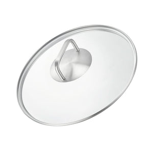 B-Ware SILBERTHAL Glasdeckel Pfannendeckel Deckel Pfanne Glas 24 cm Edelstahlgriff