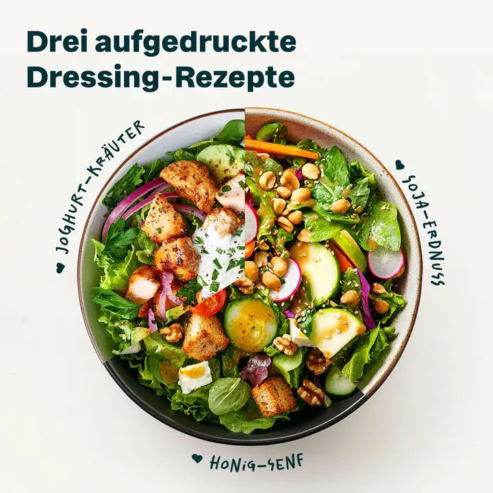 B-Ware Silberthal Dressingshaker Dressingmixer Shaker Glas Deckel Messskala 2 Stück
