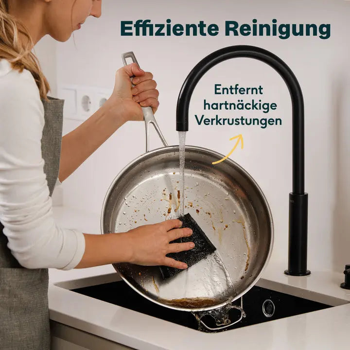B-Ware Silberthal Reinigungsschwamm Putzhilfe Edelstahl Schwamm 2er Pack 4 Sets - 4260470468014