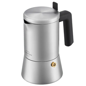 B-Ware Silberthal Espressokocher Kaffeekocher Edelstahl Silber 4 Tassen Espresso Kocher