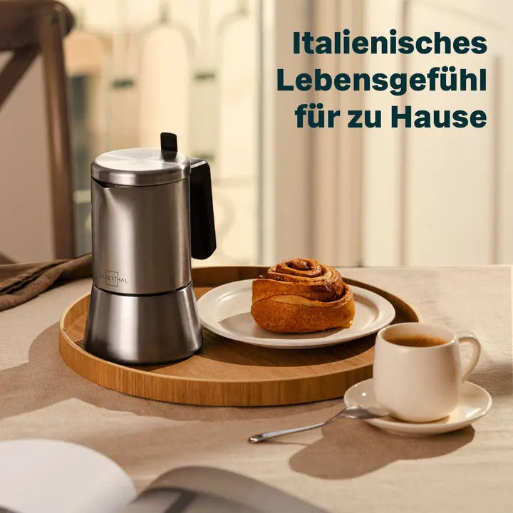 B-Ware Silberthal Espressokocher Kaffeebereiter Espresso Edelstahl 6 Tassen Silber - 4260470464955