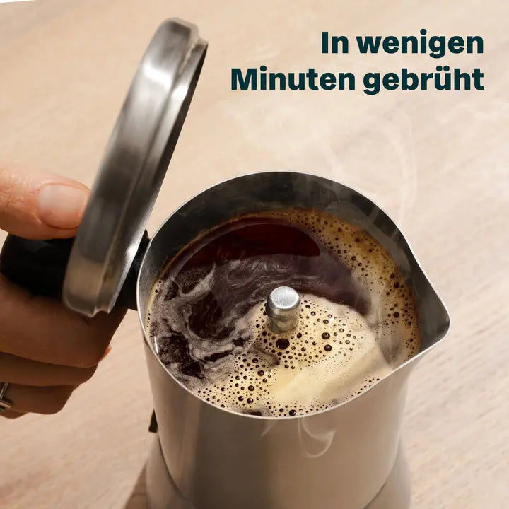 B-Ware Silberthal Espressokocher Kaffeebereiter Espresso Edelstahl 6 Tassen Silber - 4260470464955