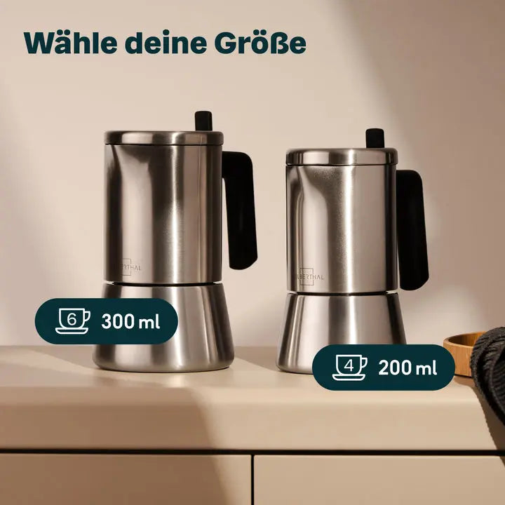 B-Ware Silberthal Espressokocher Kaffeebereiter Espresso Edelstahl 6 Tassen Silber - 4260470464955