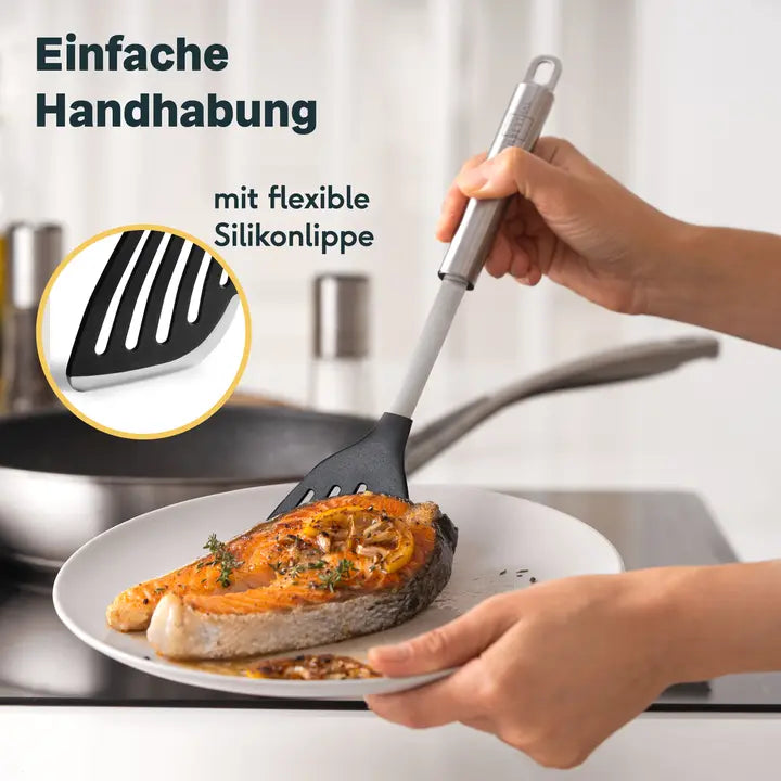 B-Ware Silberthal Fischwender Pfannenwender Edelstahl Spülmaschinenfest 3 Stück - 4260470465051