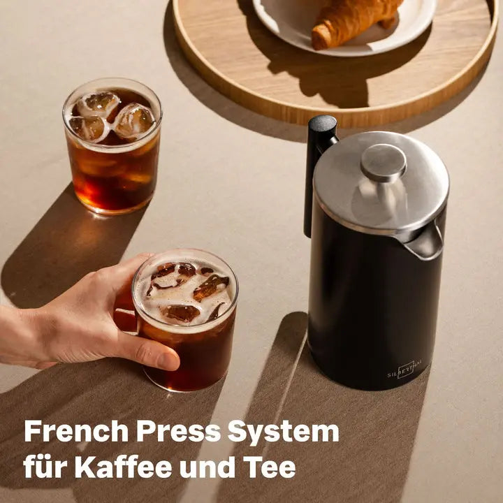 B-Ware Silberthal French Press Kaffeebereiter Kanne Edelstahl Schwarz Kaffeebereiter - 4260470462128