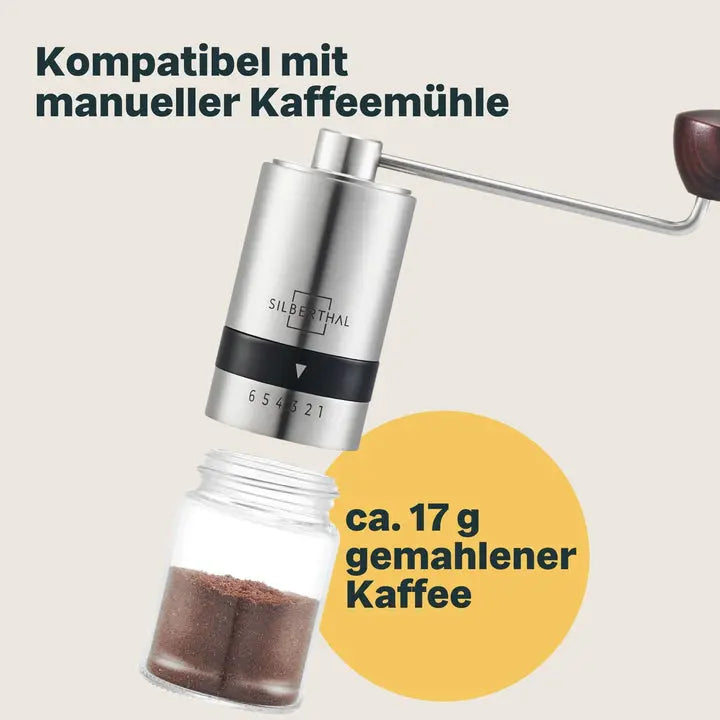 B-Ware Silberthal Ersatzglas Behälter Glas Kaffeemühle Ersatzteil Für Tee 5 Stück - 4260470463200