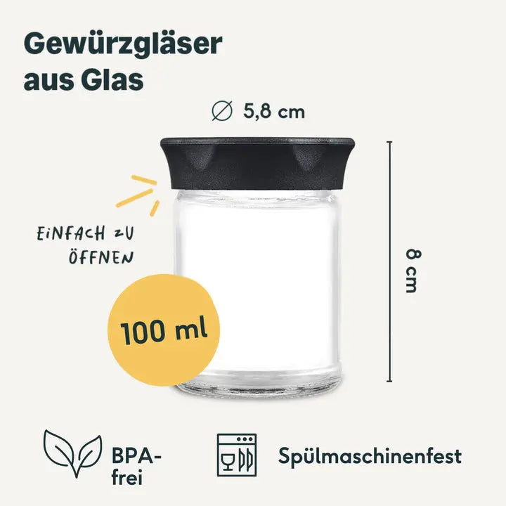 B-Ware Silberthal Ersatzglas Behälter Glas Kaffeemühle Ersatzteil Für Tee 5 Stück - 4260470463200