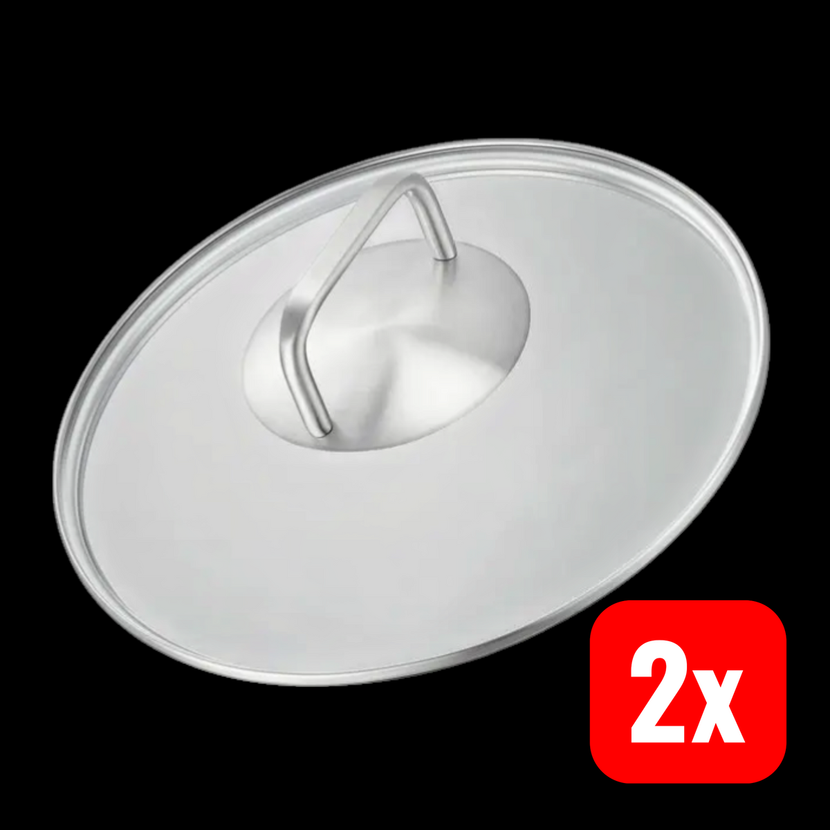 SILBERTHAL Glasdeckel Pfannendeckel Deckel Küchenhelfer Pfanne Topf 20cm 2 STÜCK - 4260470467239