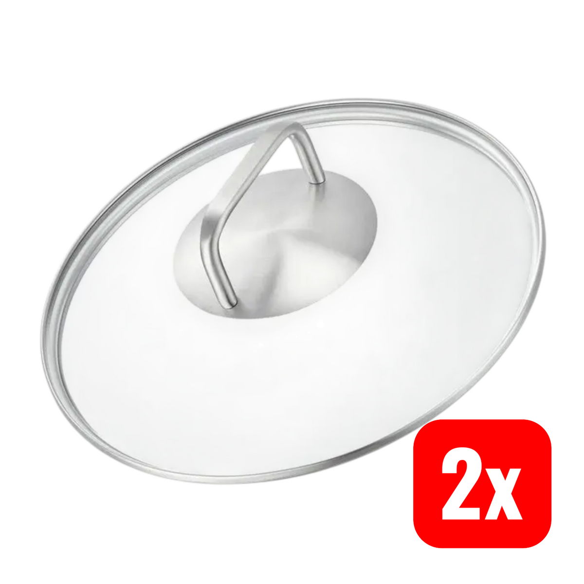 SILBERTHAL Glasdeckel Pfannendeckel Deckel Küche Pfanne Topf 20 cm 2 STÜCK - 4260470467239