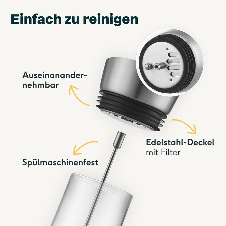 SILBERTHAL Glaskaraffe Karaffe Fruchtspieß Filter Krug Wasserkrug Wasserkaraffe - 4260470462746