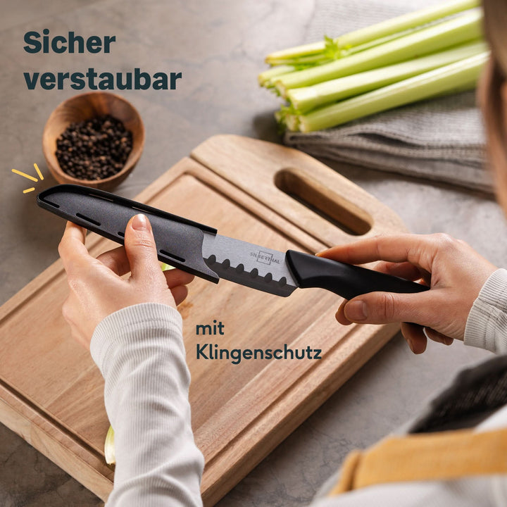 Silberthal Keramikmesser Set Küchenmesser Messerset Zirkoniakeramik Schwarz - 4260470464733