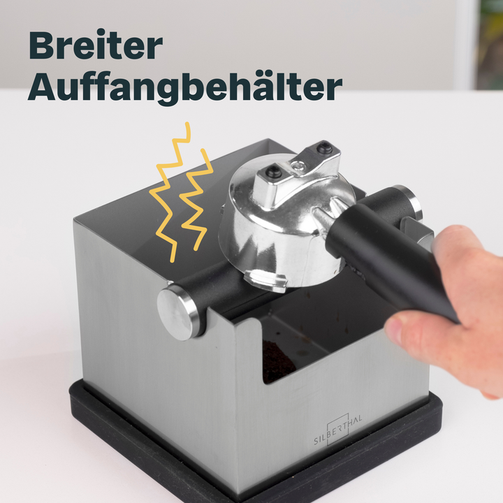 SILBERTHAL Abklopfbehälter Knockbox Abklopfer Kaffeesatz Tamper Edelstahl537 - 4260470464856