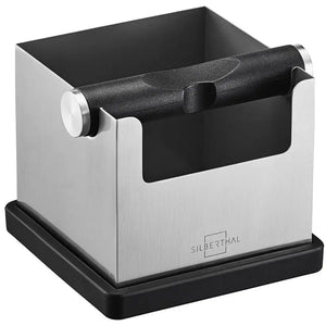B-Ware Silberthal Abklopfbehälter Knockbox Abklopfer Kaffeesatz Tamper Edelstahl537