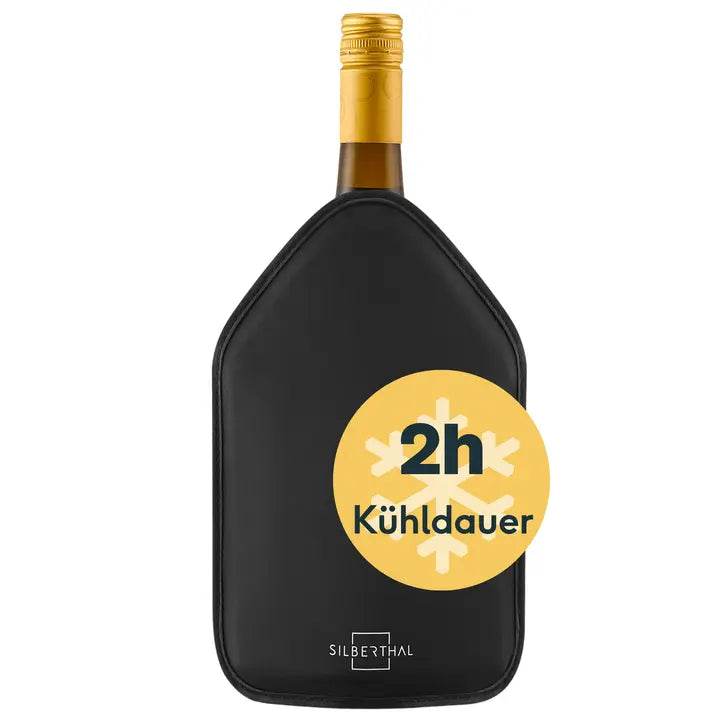 B-Ware Silberthal Kühlmanschette Flaschenkühler Flaschen Kühlung Wein Sekt 2 Stück - 4260470462470