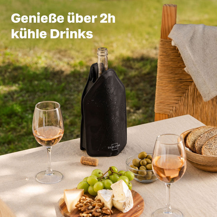 Silberthal Kühlmanschette Flaschenkühler Wein Sekt Saft wiederverwendbar Set815 - 4260470462487