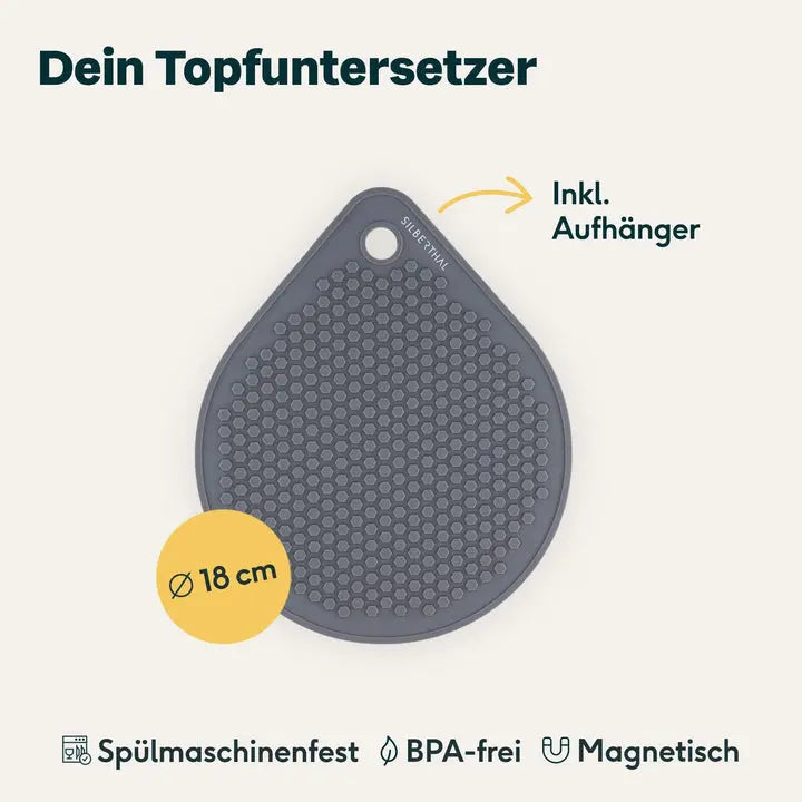 B-Ware Silberthal Untersetzer Topfuntersetzer Magnet Kochgeschirr 4 Stück - 4260470464047