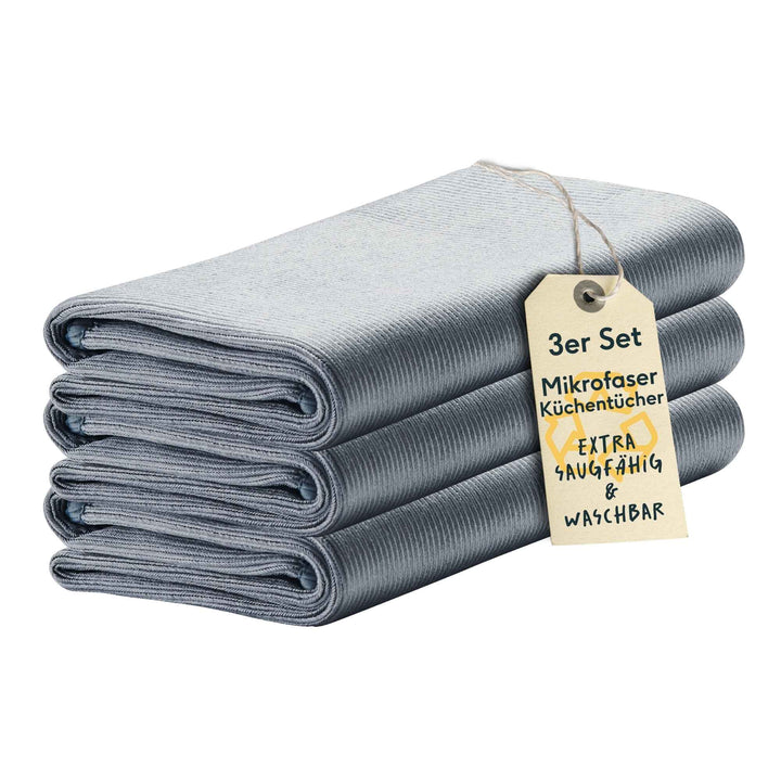 SILBERTHAL Geschirrtuch Tuch Mikrofaser fusselfrei saugstark 3er-Pack 3 SETS - 4260470467932