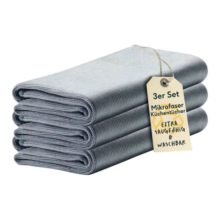 B-Ware Silberthal Geschirrtuch Tuch Mikrofaser Fusselfrei Saugstark 3er Pack 3 Sets - 4260470467932