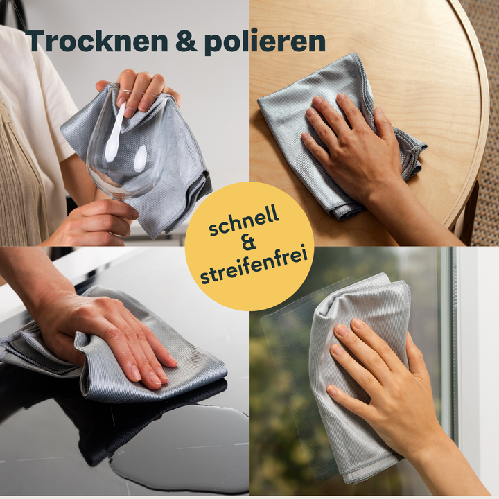 SILBERTHAL Geschirrtuch Tuch Mikrofaser fusselfrei saugstark 3er-Pack 3 SETS - 4260470467932