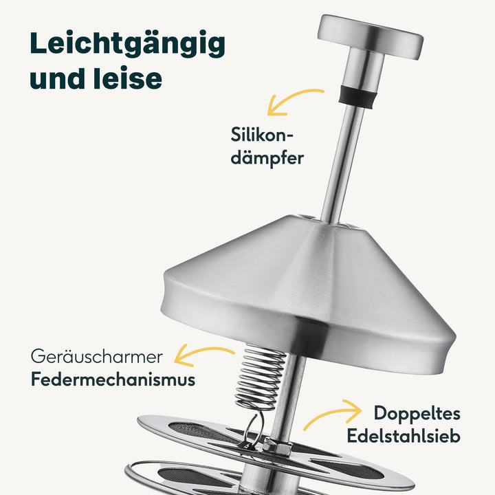 Silberthal Milchaufschäumer Milchschäumer Edelstahl Spülmaschinengeeignet - 4260470462739